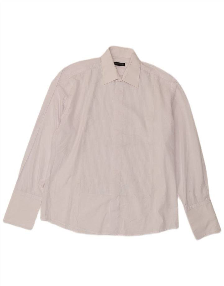 Ανδρικό επίσημο πουκάμισο Pierre Cardin, νούμερο 39 15 1/2 μεσαίο λευκό βαμβακερό