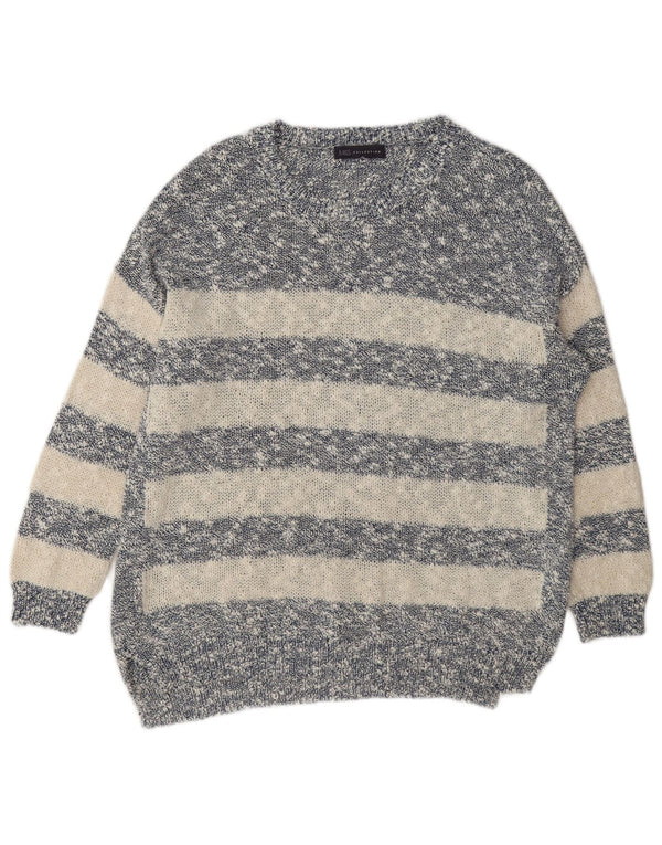 Marks & Spencer Γυναικείο πουλόβερ με λαιμόκαυστο UK 14 Large Navy Blue