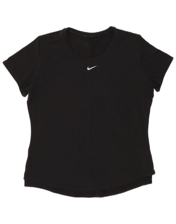 Γυναικείο T-Shirt Nike Top UK 12 Medium Black