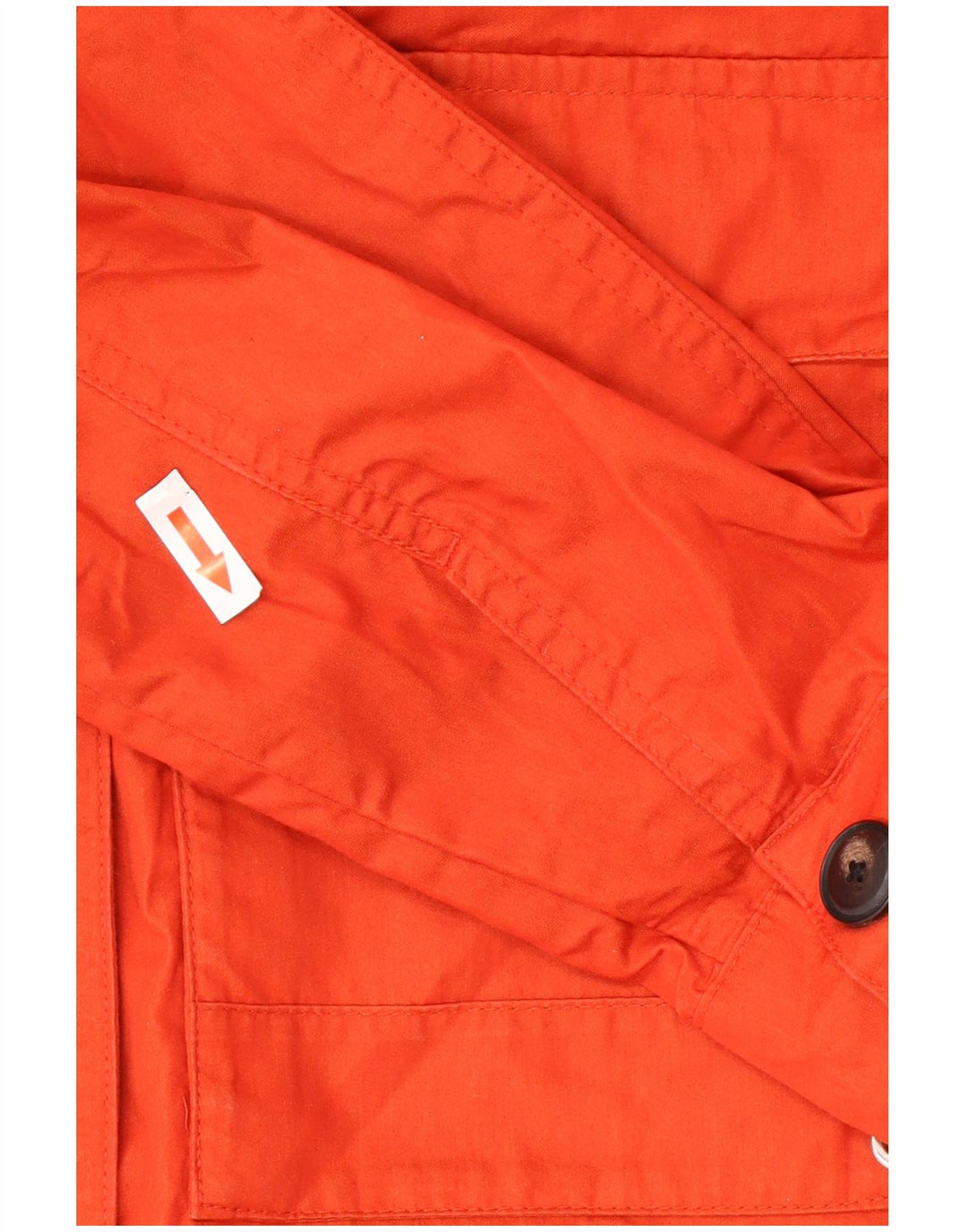 Massimo Dutti Γυναικείο μπουφάν με κουκούλα UK 18 XL πορτοκαλί πολυεστέρας