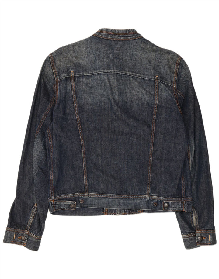 Gas Γυναικείο Τζιν Μπουφάν UK 18 XL Μπλε Βαμβακερό