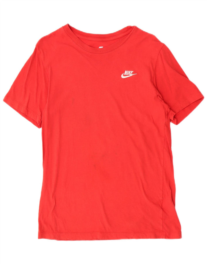 Ανδρικό μπλουζάκι Nike, μικρό κόκκινο βαμβακερό