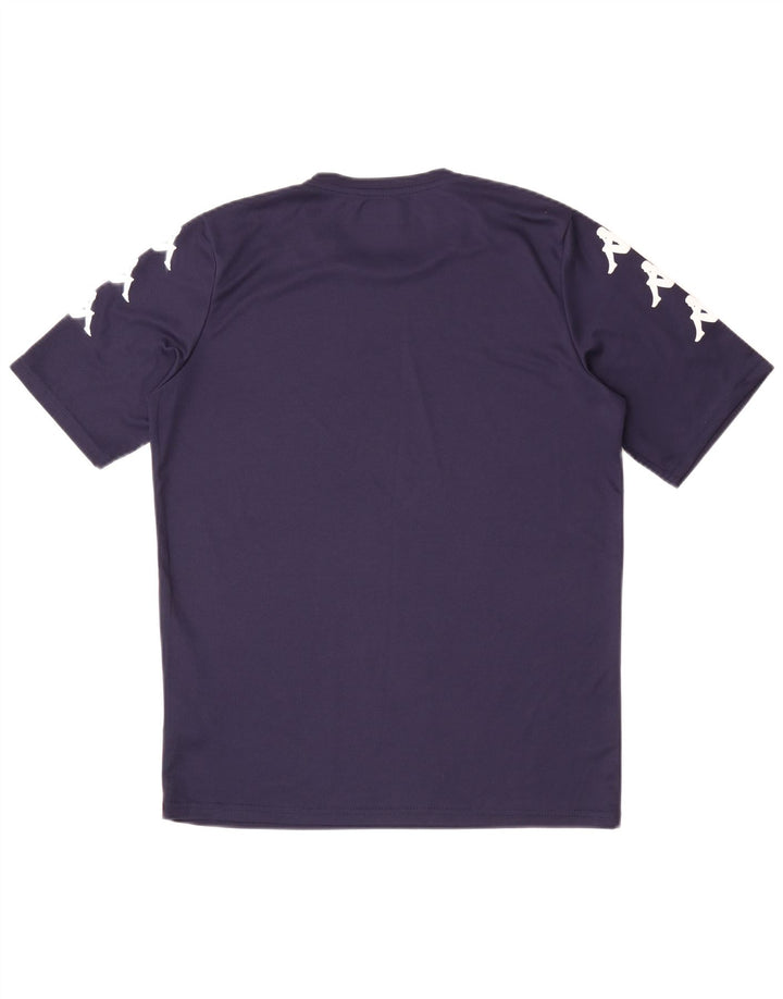 Ανδρικό γραφικό T-Shirt Kappa Top Medium Navy Blue Polyester