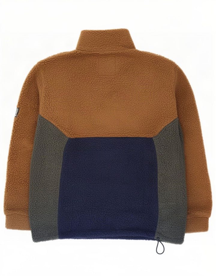 Cape Horn Ανδρικό φερμουάρ με λαιμόκοψη Fleece Jumper Medium Navy Blue Colourblock