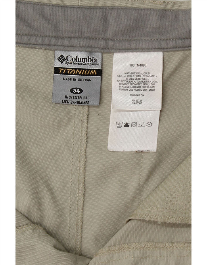 Ανδρικό σορτς Cargo Columbia W34 Large Grey Nylon