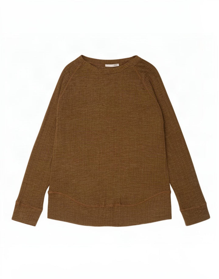 Zara γυναικείο τοπ μακρυμάνικο UK 14 Medium Khaki