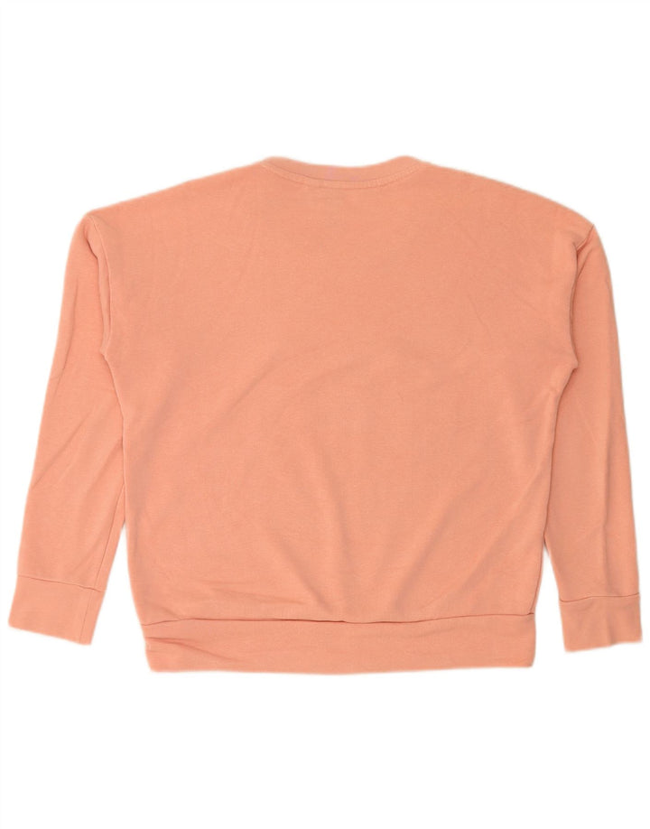 ADIDAS Womens Graphic Sweatshirt Jumper UK 16 Large Pink