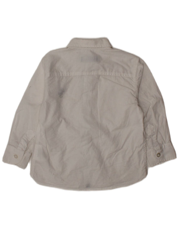 CESARE PACIOTTI 4US Βρεφικό πουκάμισο για αγόρια 9-12 μηνών Λευκό βαμβακερό