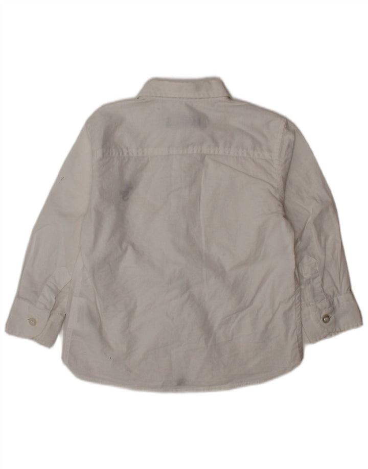 CESARE PACIOTTI 4US Βρεφικό πουκάμισο για αγόρια 9-12 μηνών Λευκό βαμβακερό