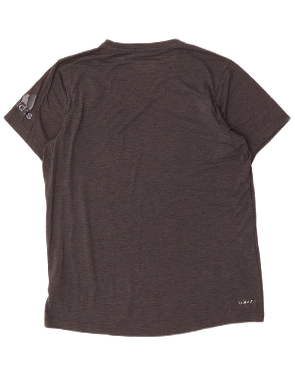 Ανδρικό γραφικό T-Shirt Adidas Climalite Top Medium Grey Polyester