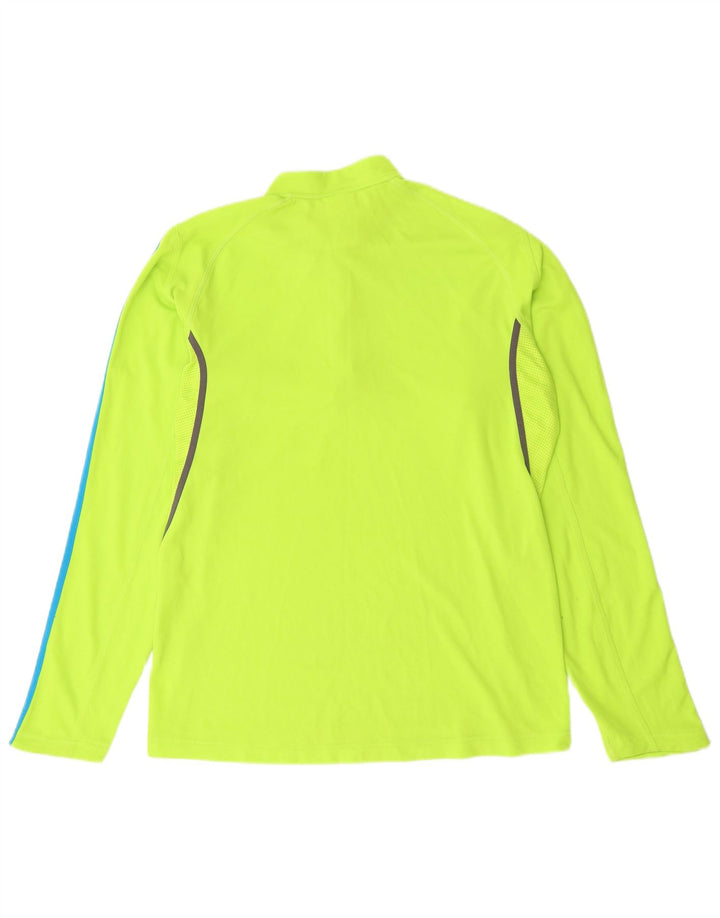 Ανδρική φόρμα πουλόβερ με φερμουάρ ADIDAS Top Μεσαίο πράσινο πολυεστέρας
