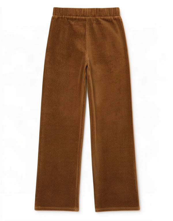 Κοτλέ παντελόνι για κορίτσια Zara 13-14 ετών W27 L27 καφέ βαμβακερό