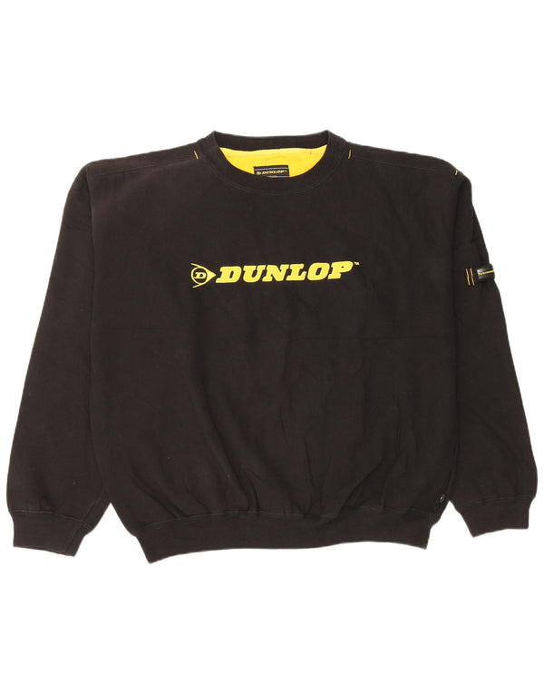 Ανδρικό γραφικό φούτερ Dunlop Jumper XL Μαύρο βαμβακερό