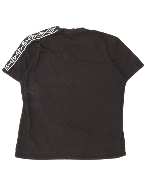 Ανδρικό γραφικό T-Shirt Umbro Top 2XL Μαύρο γεωμετρικό βαμβακερό