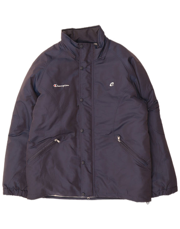 Champion Ανδρικό μπουφάν με επένδυση UK 36 Small Navy Blue Polyamide