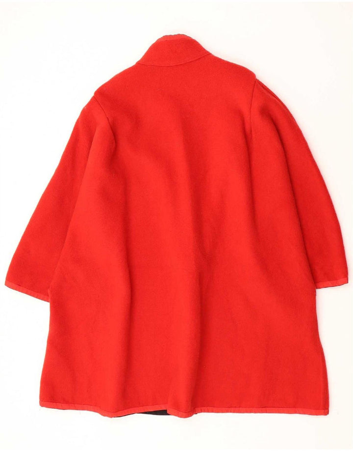 Vintage γυναικείο αναστρέψιμο πανωφόρι UK 14 Medium Black Colourblock