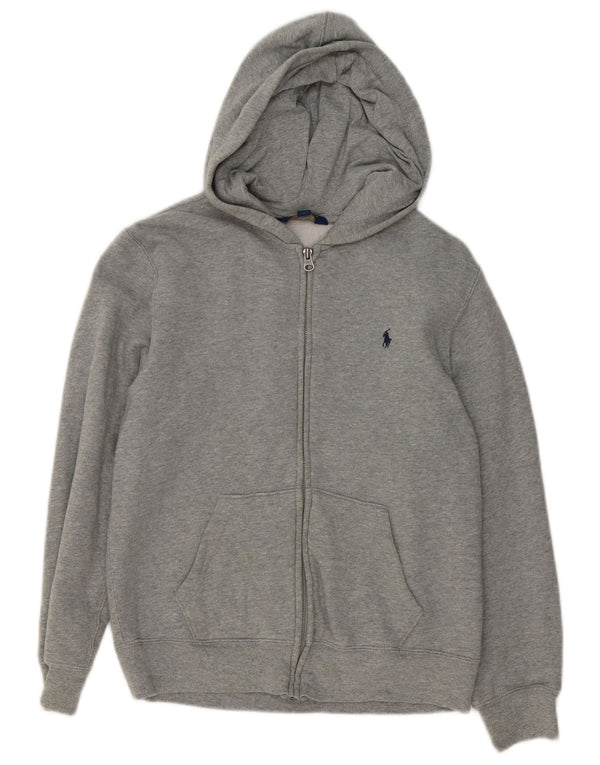 Polo Ralph Lauren Boys πουλόβερ με κουκούλα με φερμουάρ 14-15 ετών με μεγάλο γκρι φλύκταινα