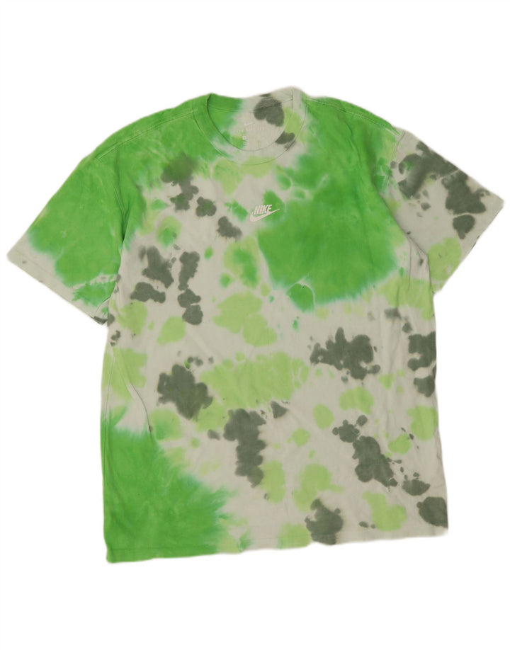 Ανδρικό T-Shirt Nike Top Βαμβακερό μεσαίο πράσινο γραβάτα