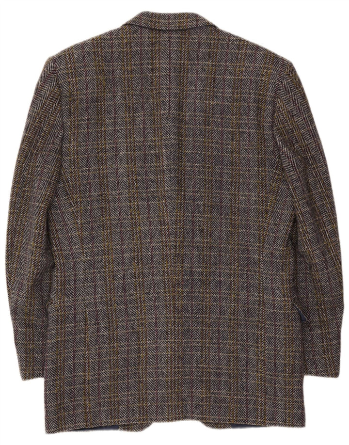 Vintage Ανδρικό Σακάκι Μπλέιζερ IT 50 Μεγάλο Πολύχρωμο Μαλλί ψαροκόκαλο