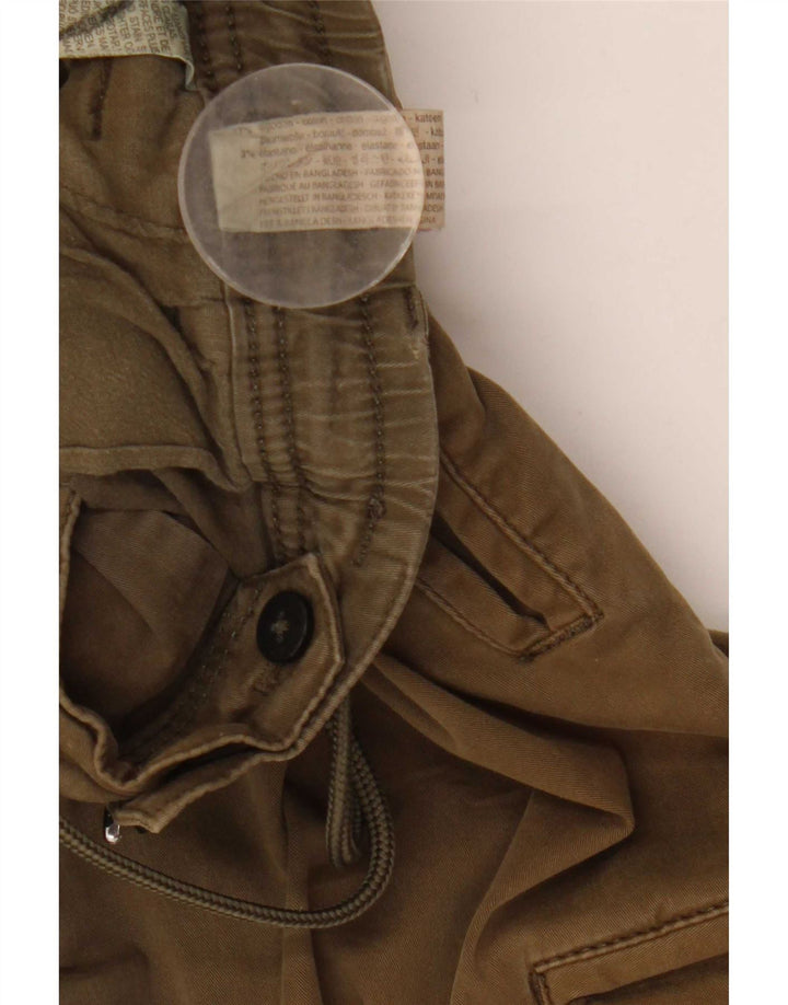 Zara Ανδρικό παντελόνι Joggers Cargo Medium W31 L28 Χακί Βαμβακερό