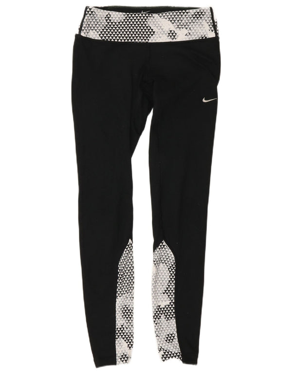 Γυναικείο κολάν Nike για τρέξιμο XS W25 L30 Μαύρο πολύχρωμο πολυεστέρα