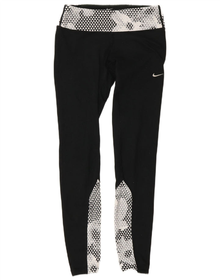 Γυναικείο κολάν Nike για τρέξιμο XS W25 L30 Μαύρο πολύχρωμο πολυεστέρα