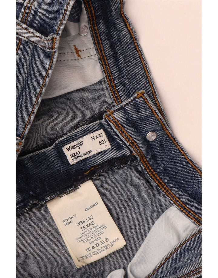 Ανδρικό τζιν Wrangler ίσιο W36 L32 Μπλε βαμβακερό