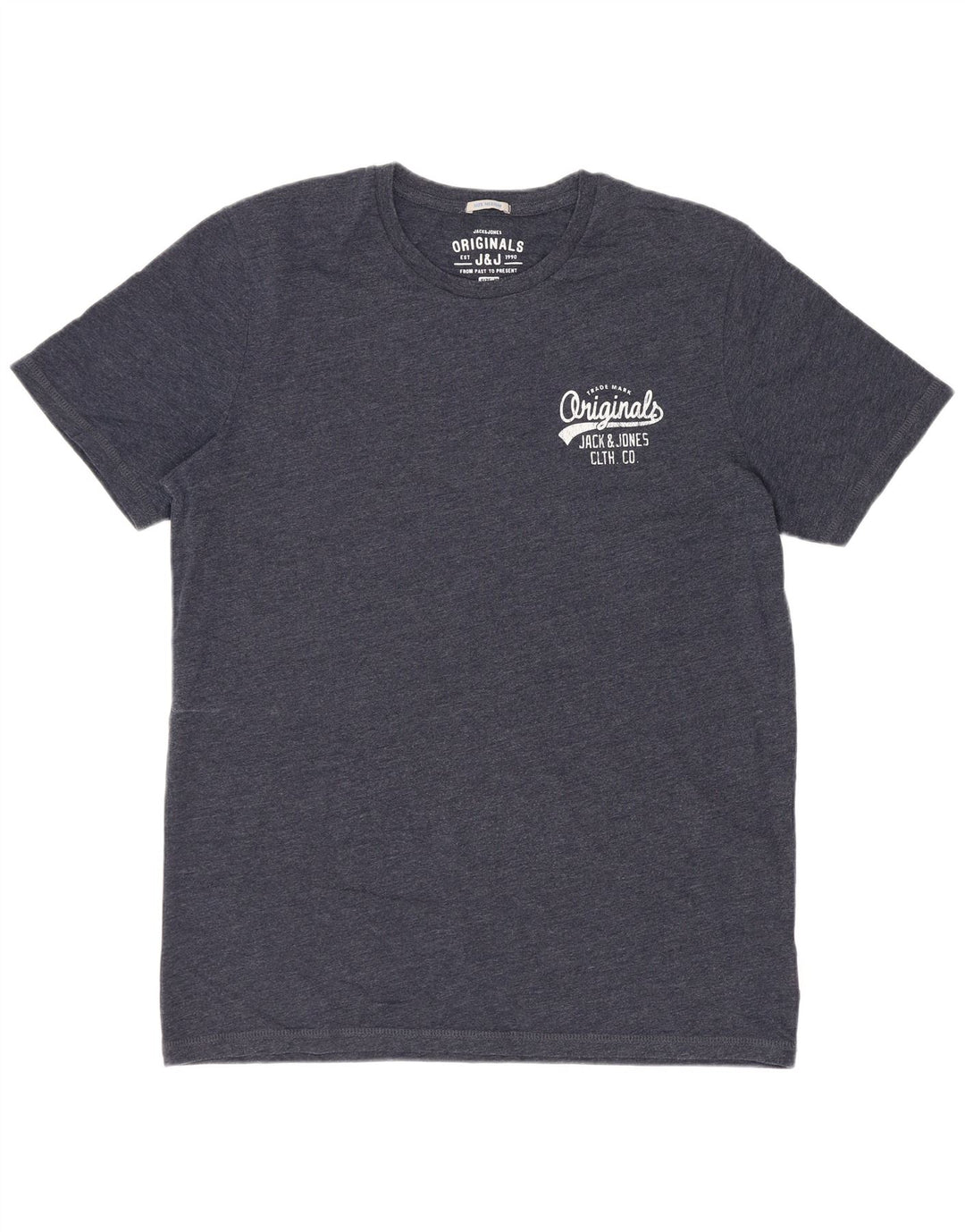Jack & Jones Ανδρικό T-Shirt Top από μεσαίο ναυτικό μπλε βαμβακερό