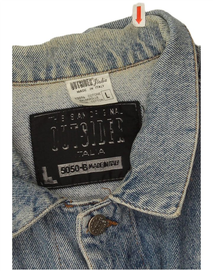 Outsider Ανδρικό Τζιν Μπουφάν UK 40 Μεγάλο Μπλε Βαμβακερό