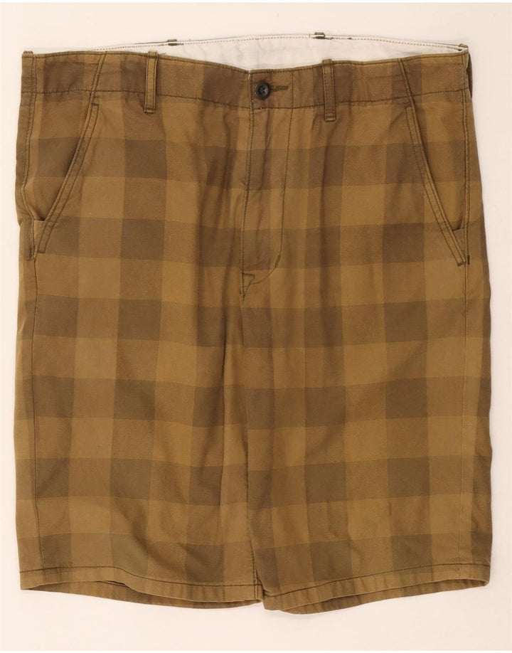 Ανδρικό σορτς Chino LEVI'S W33 Medium Khaki Gingham Cotton