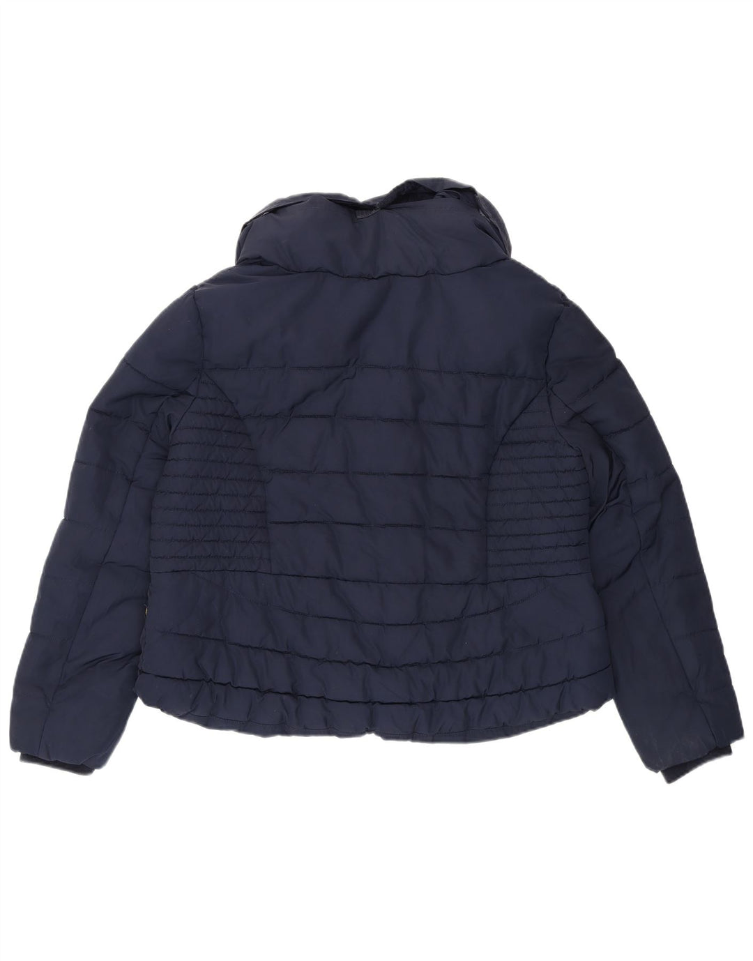 Marks & Spencer Γυναικείο μπουφάν UK 16 Large Navy Blue Polyester