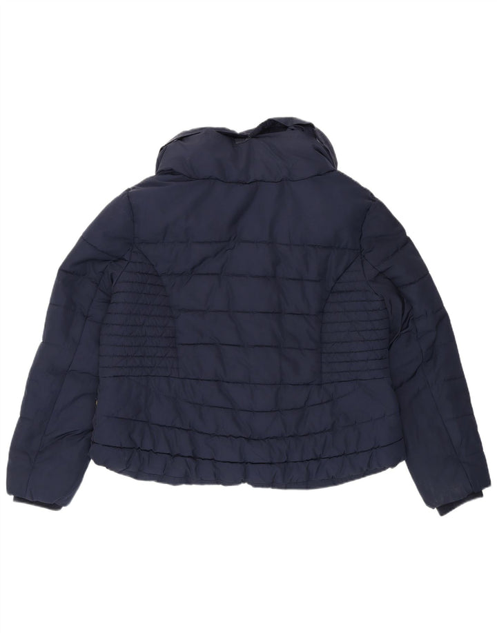 Marks & Spencer Γυναικείο μπουφάν UK 16 Large Navy Blue Polyester