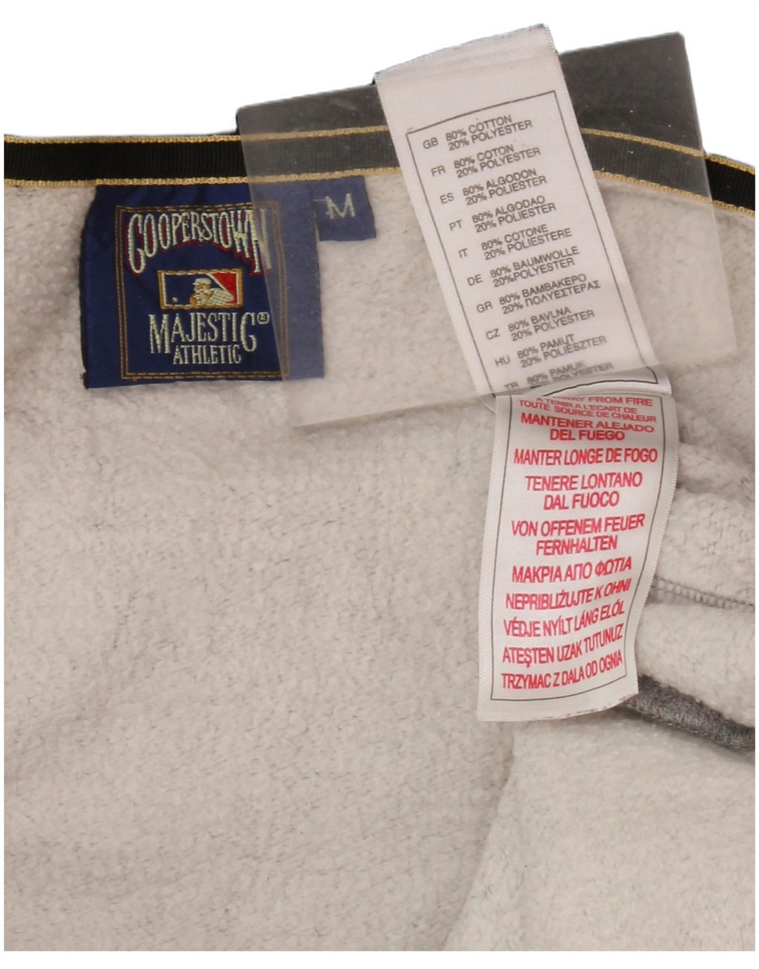 MAJESTIC Γυναικείο πουλόβερ New York Yankees Zip Hoodie UK 14 Medium Grey