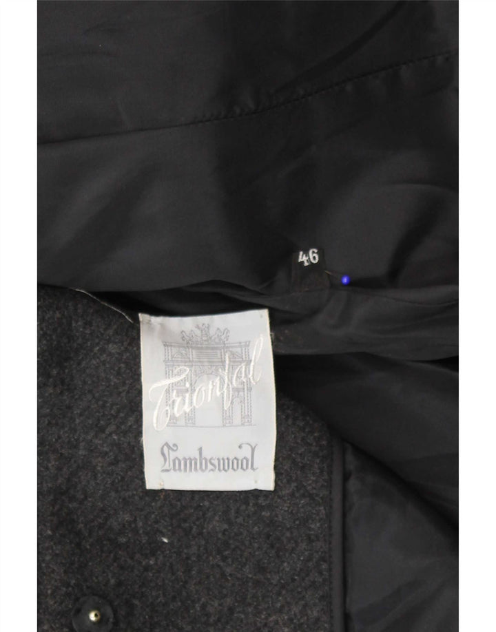 Vintage Γυναικείο Παλτό IT 46 Large Grey Lambswool