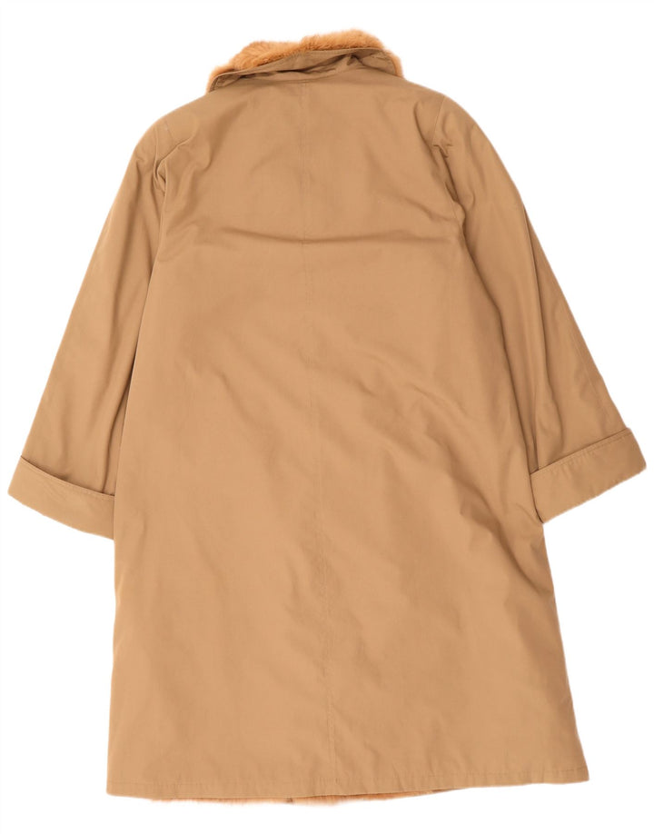 Vintage γυναικείο παλτό Sherpa UK 14 Large Beige Polyester