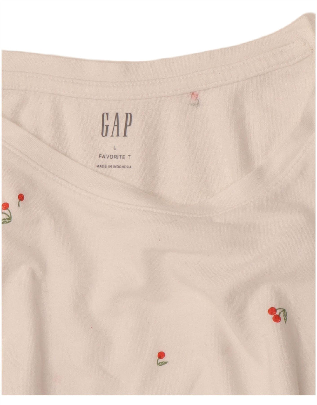 Gap Γυναικείο T-Shirt Top UK 14 Large White Spotted