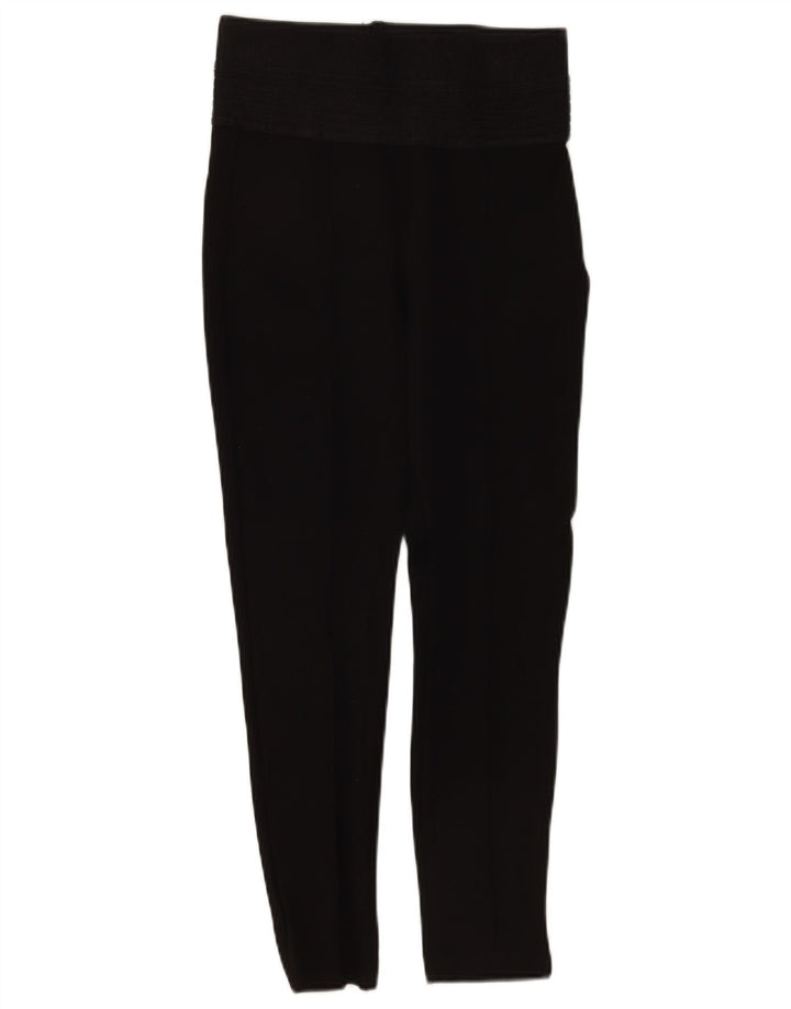 Zara Γυναικείο κολάν Crop UK 12 Medium Μαύρο Πολυεστέρας