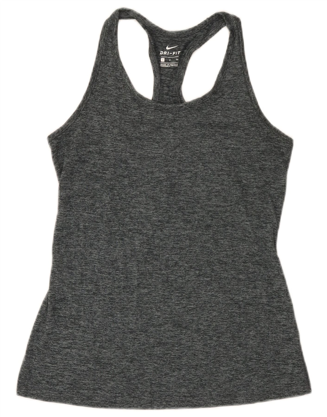 Γυναικείο γιλέκο Nike Dri Fit Top UK 8 Μικρός πολυεστέρας με γκρι φλύκταινες