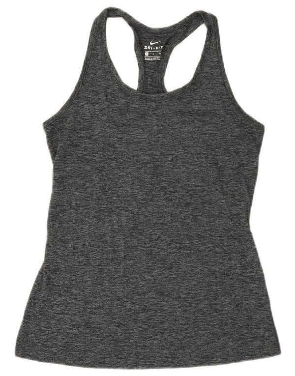 Γυναικείο γιλέκο Nike Dri Fit Top UK 8 Μικρός πολυεστέρας με γκρι φλύκταινες