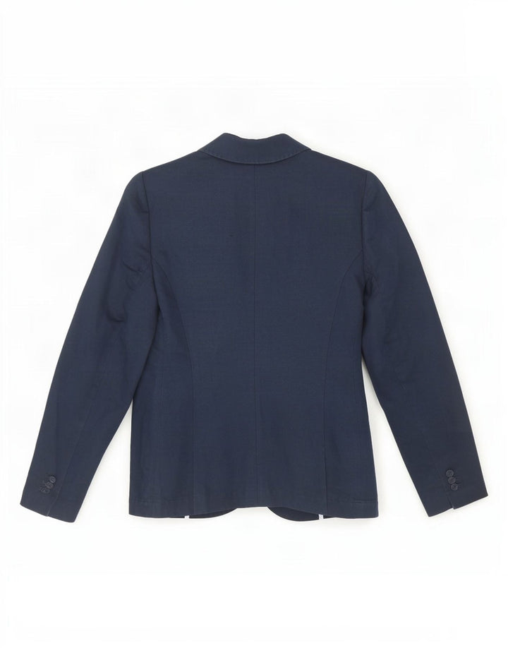 Crew Clothing Γυναικείο σακάκι με 2 κουμπιά σακάκι UK 10 Small Navy Blue λινό