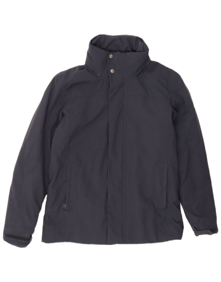 Ανδρικό μπουφάν με κουκούλα Slam UK 36 Small Navy Blue Nylon