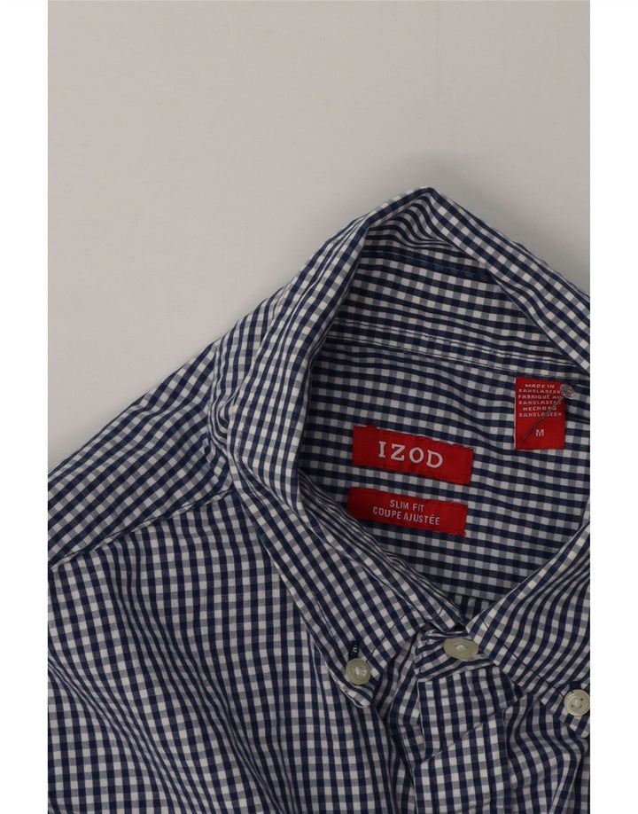 Ανδρικό πουκάμισο Izod Coupe Ajustee Slim Fit Medium Blue Gingham Cotton