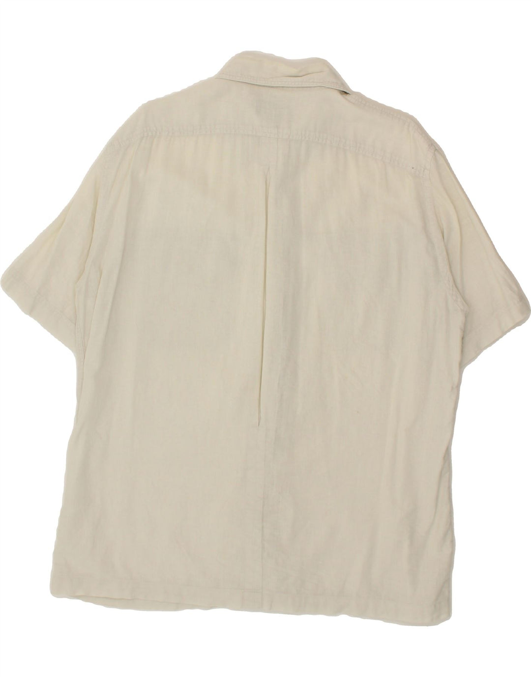 TRUSSARDI JEANS Mens Short Sleeve Shirt XL White Vintage Trussardi Jeans and Second-Hand Trussardi Jeans from Messina Hembry 