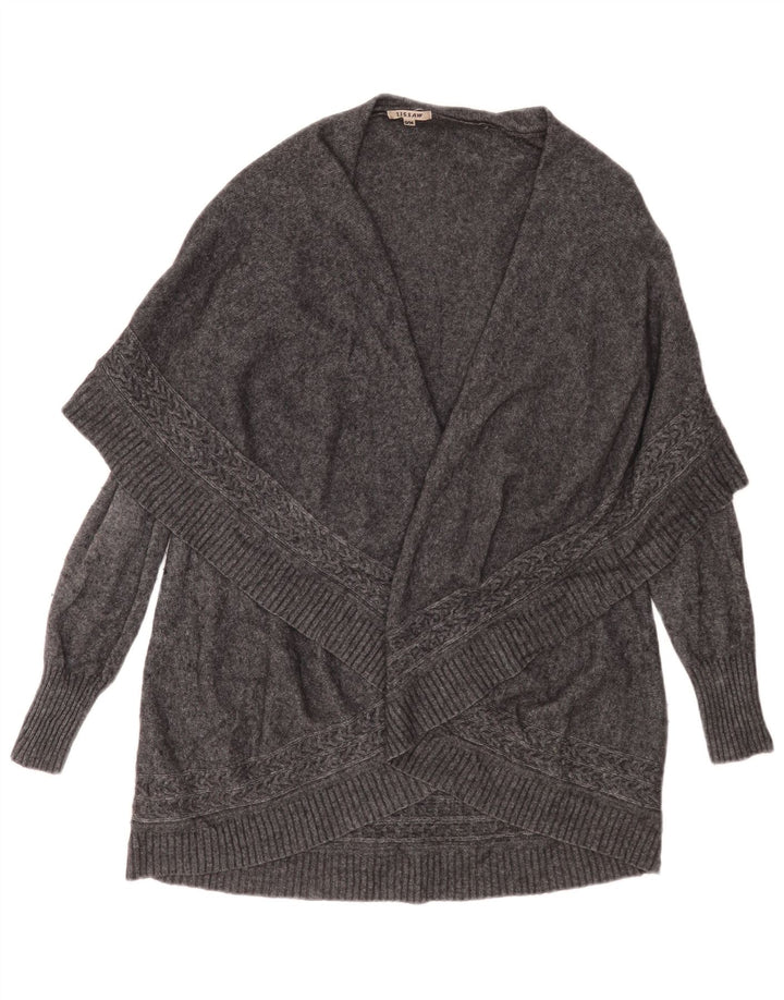 Γυναικείο Ζακέτα Longline Jigsaw UK 10 Small Grey Wool