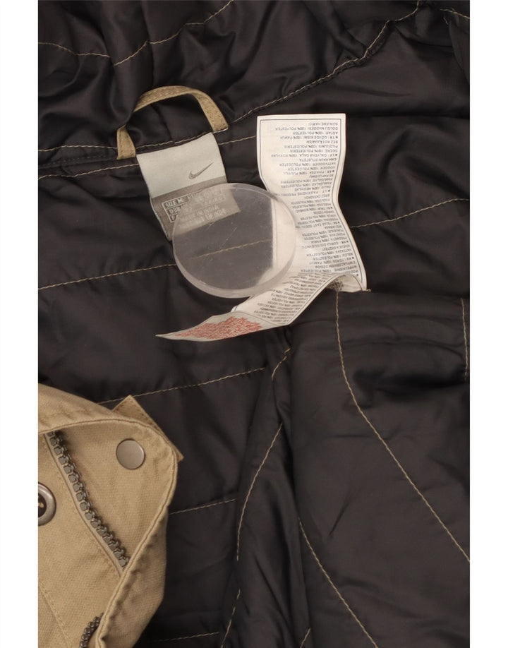 Ανδρικό πανωφόρι Nike με κουκούλα UK 38/40 μεσαίο βαμβακερό μπεζ