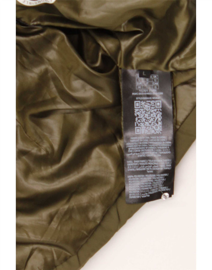 Guess Γυναικείο τζάκετ με επένδυση UK 12 Medium Khaki Polyester