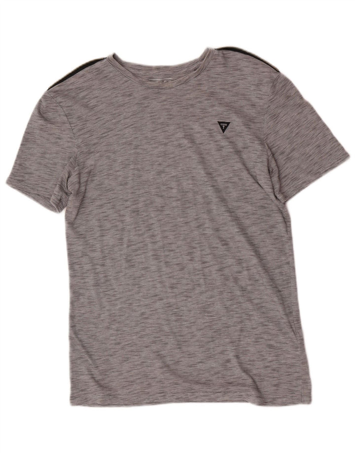 Ανδρικό T-Shirt Guess Top Large Grey Flecked Polyester