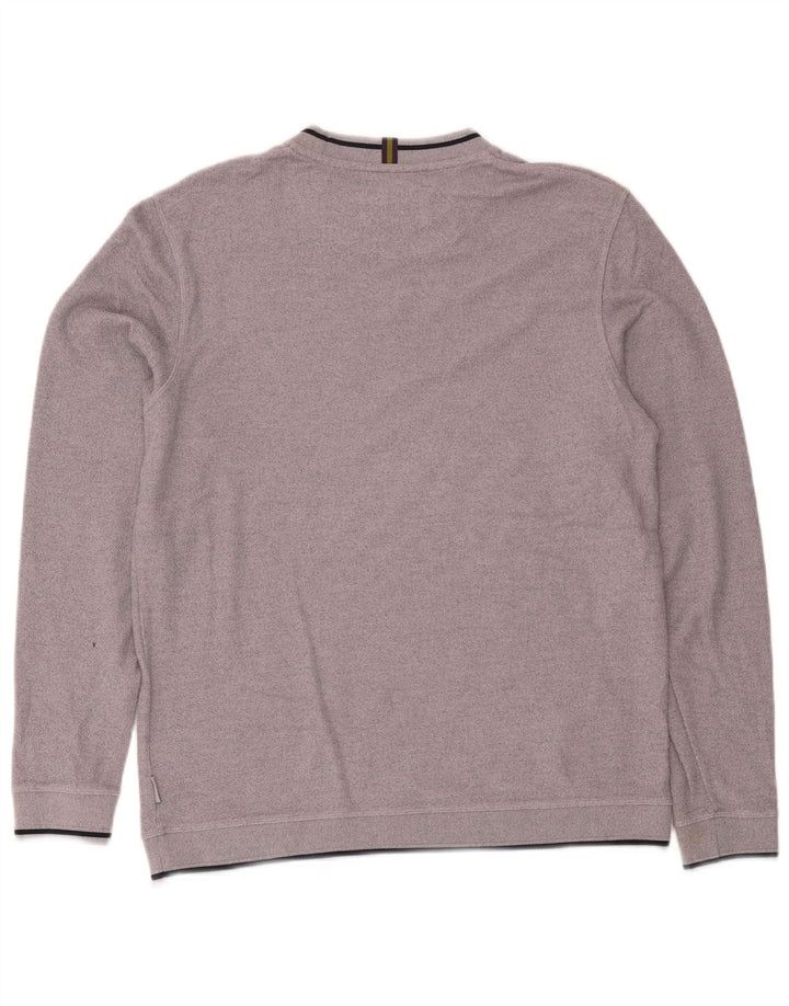 Ted Baker Ανδρικό Φούτερ Jumper Size 4 Μεγάλο Μωβ Βαμβακερό