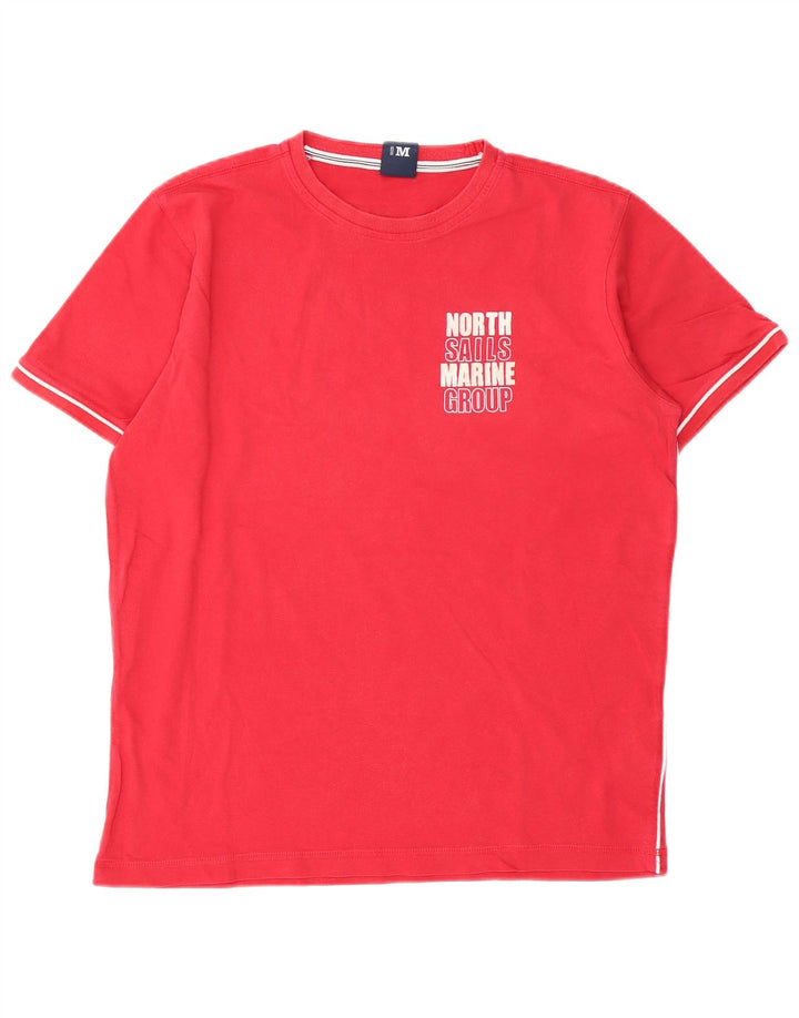 Ανδρικό γραφικό T-Shirt North Sails Top Μεσαίο κόκκινο βαμβακερό