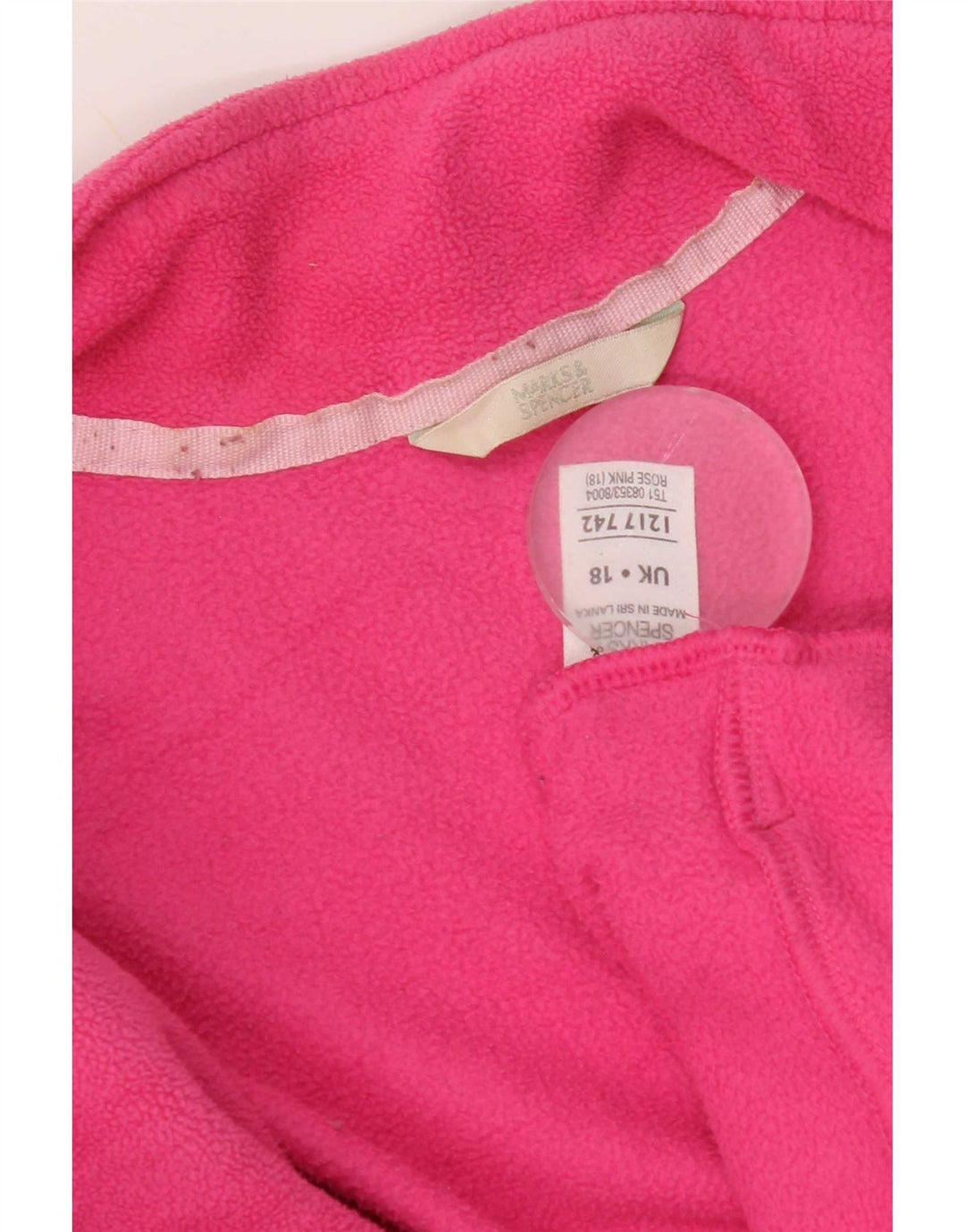 Marks & Spencer Γυναικείο Fleece Jacket UK 18 XL Pink Polyester